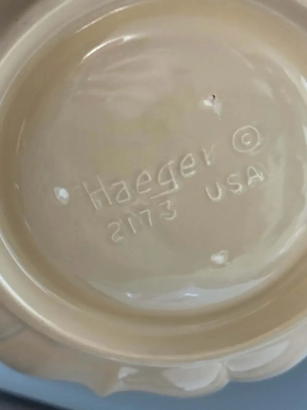 Haeger Vintage Floral Tray